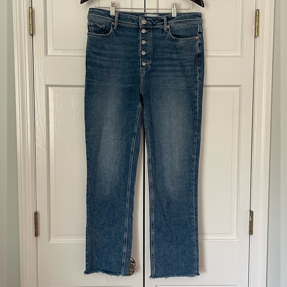 Paige Cindy Size 31 Button Fly Ankle Jeans